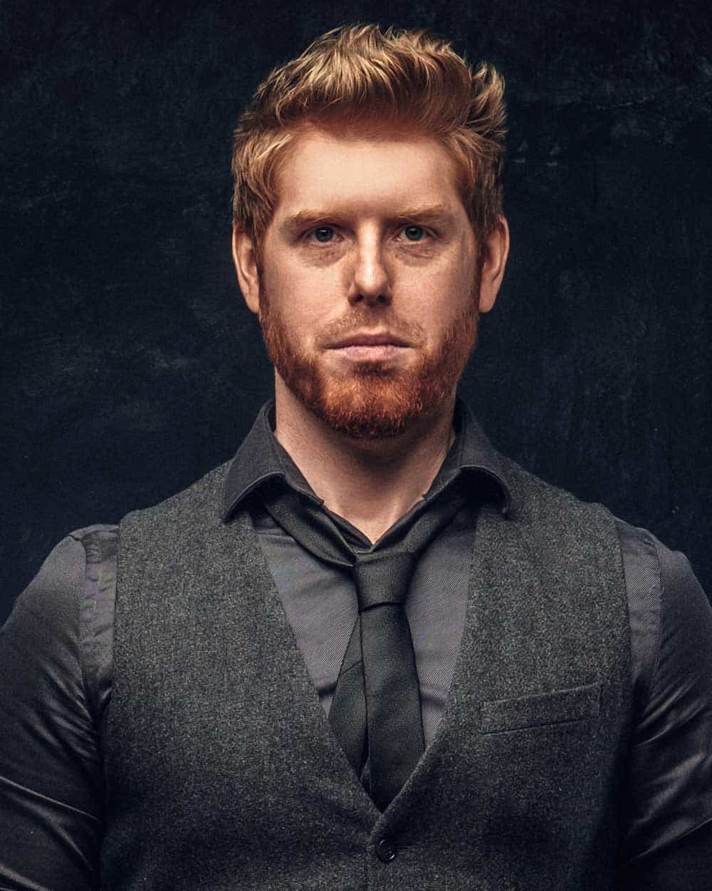 portrait of a handsome redhead